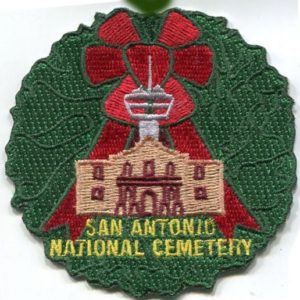 San Antonio National Cemetery Patch With Button Loop